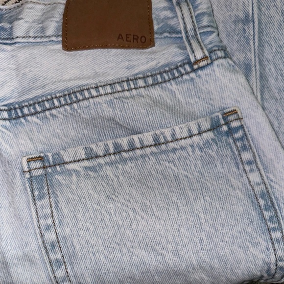 Aeropostale High Rise Baggy Light Blue Size 000 - Picture 4 of 7